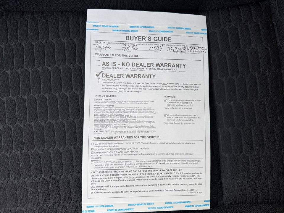 Used 2024 Toyota GR86 RWD image 33
