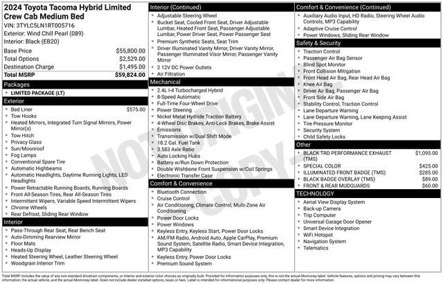 Certified 2024 Toyota Tacoma Limited AWD/4WD image 35