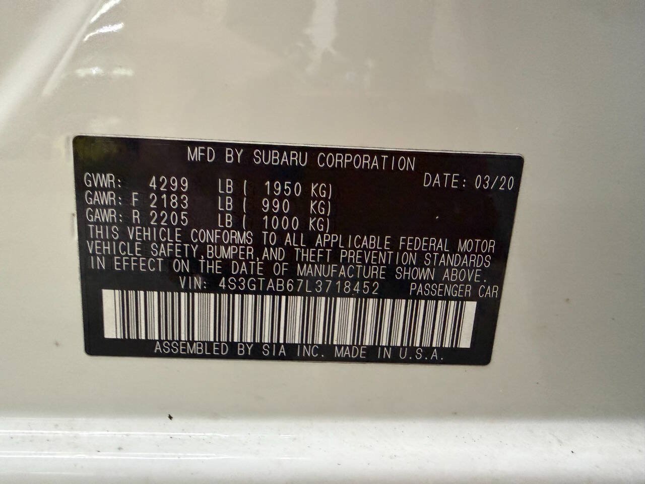 Used 2020 Subaru Impreza 2.0i AWD/4WD image 30