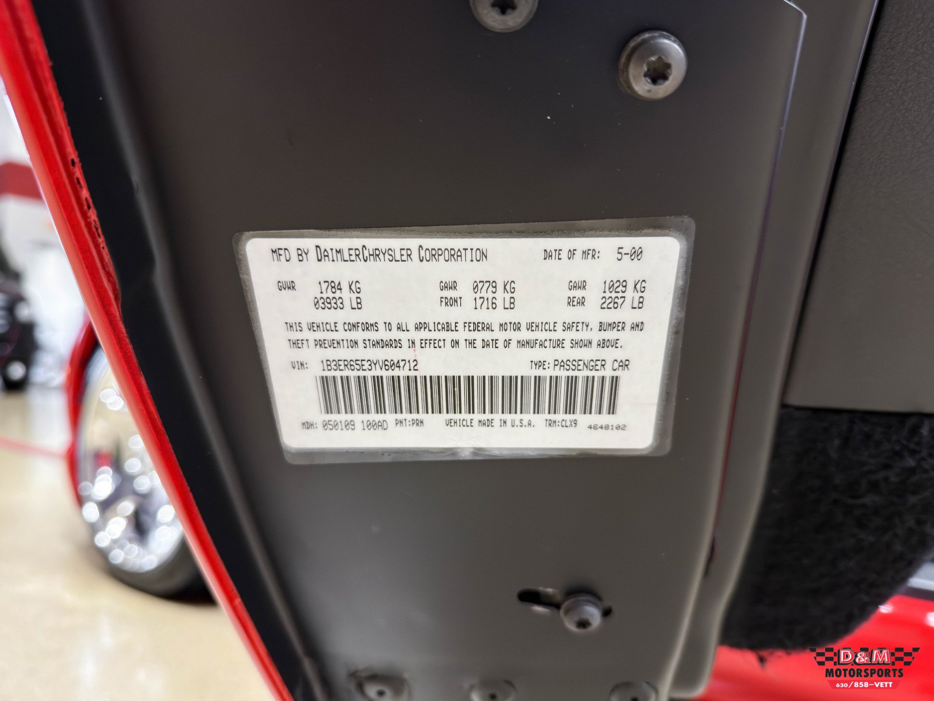 Used 2000 Dodge Viper RT/10 RWD image 54