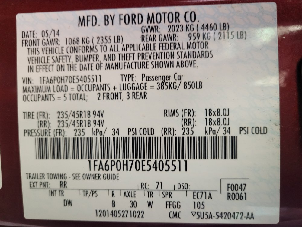 Used 2014 Ford Fusion SE w/ Equipment Group 201A FWD image 33