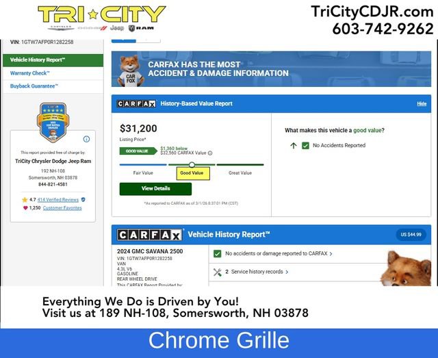 Used 2024 GMC Savana 2500 w/ Driver Convenience Package image 11