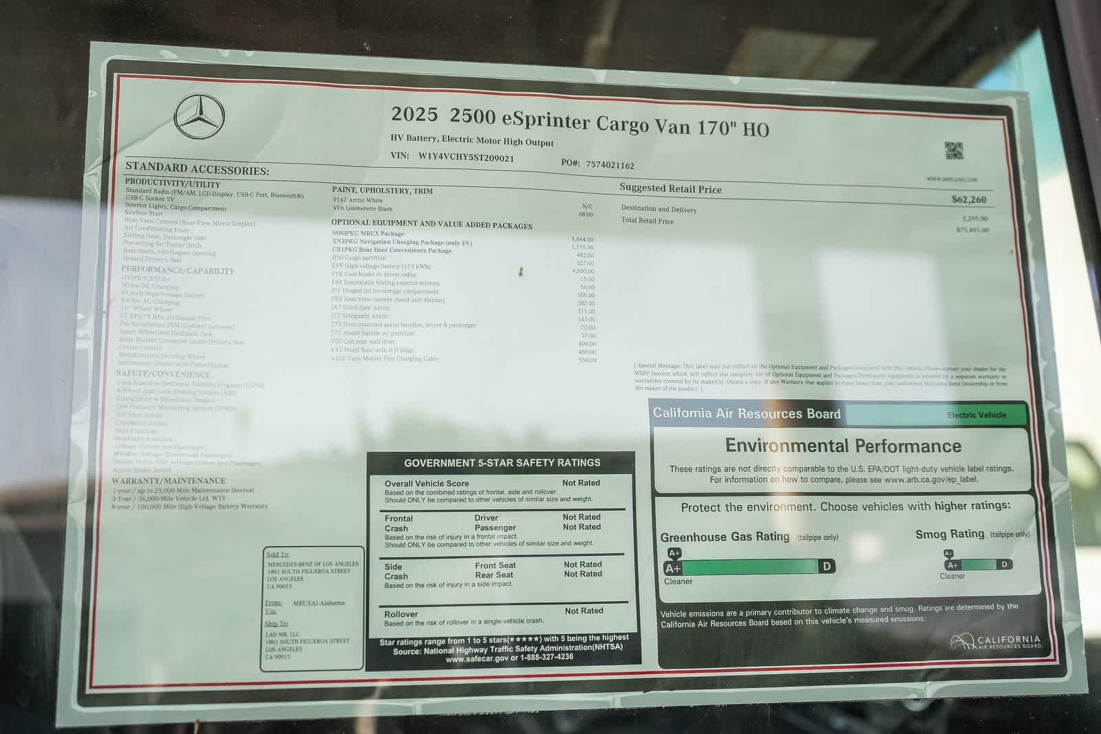 New 2025 Mercedes-Benz eSprinter 170 Cargo image 34