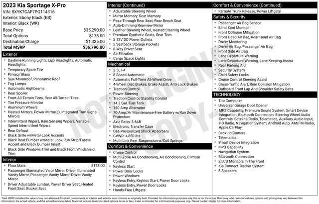 Certified 2023 Kia Sportage X-Pro AWD/4WD image 28