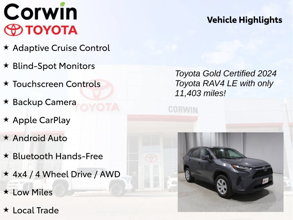 Certified 2024 Toyota RAV4 LE AWD/4WD image 9