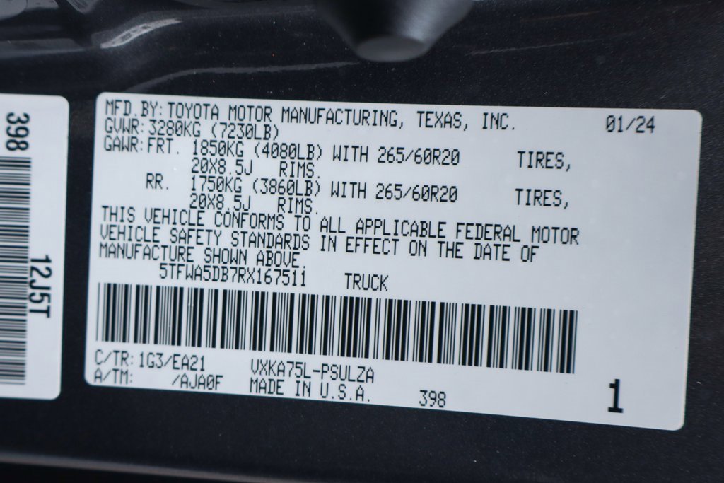 Used 2024 Toyota Tundra Limited w/ TRD Off-Road Package image 60