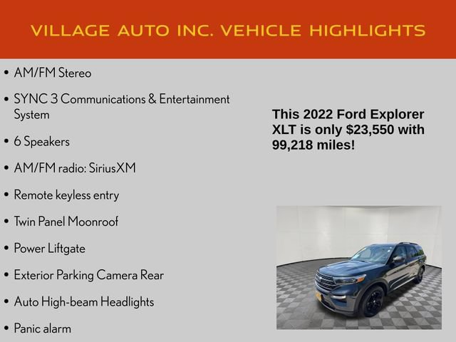 Used 2022 Ford Explorer XLT w/ Equipment Group 202A AWD/4WD image 14