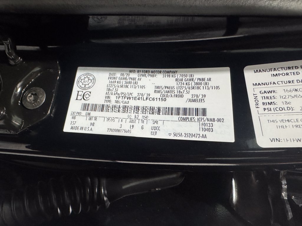 Used 2020 Ford F150 Lariat w/ Equipment Group 502A Luxury AWD/4WD image 43