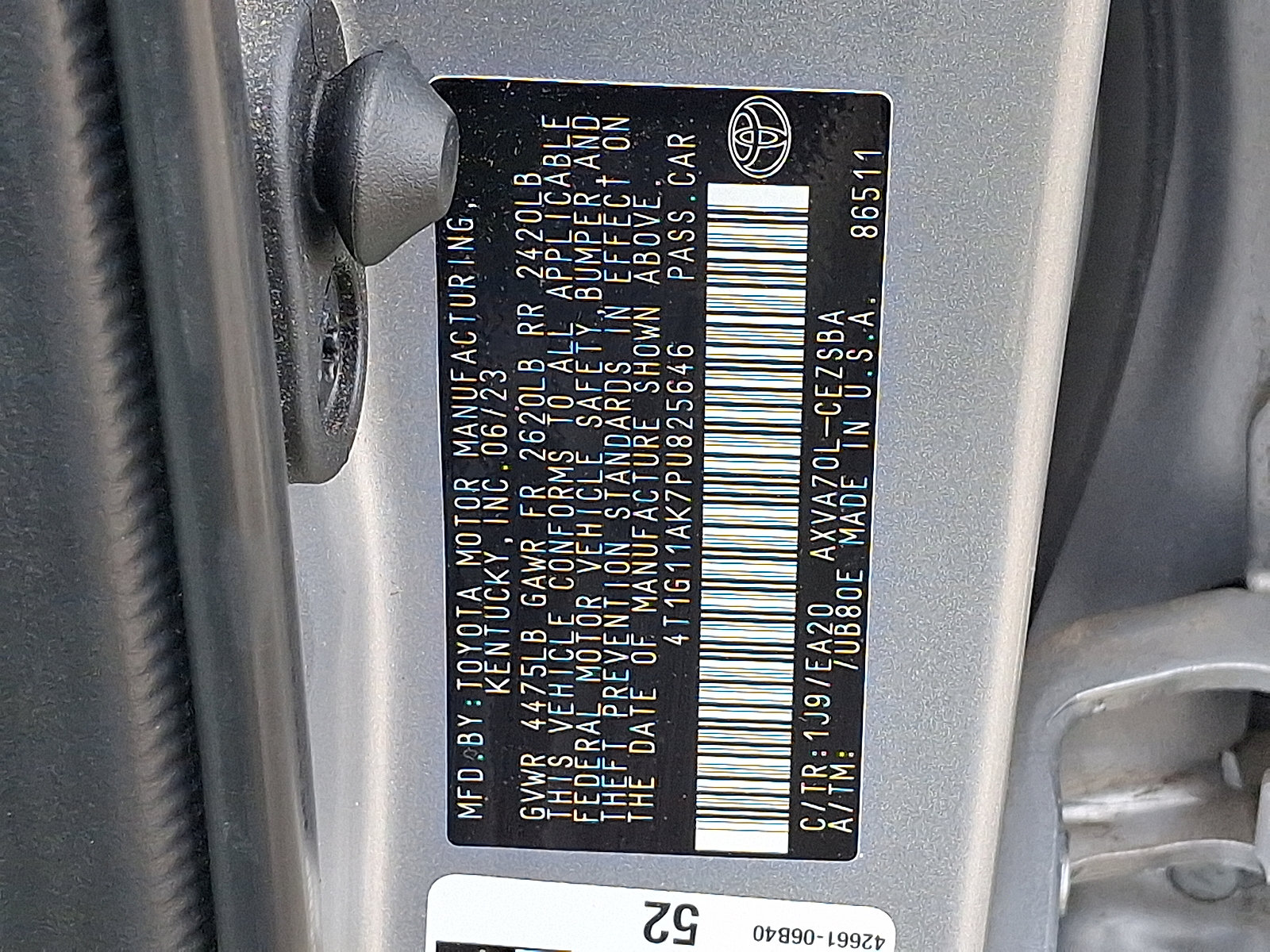 Certified 2023 Toyota Camry SE FWD image 30