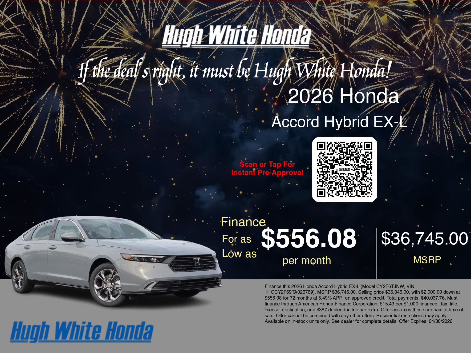 New 2026 Honda Accord EX-L image 7