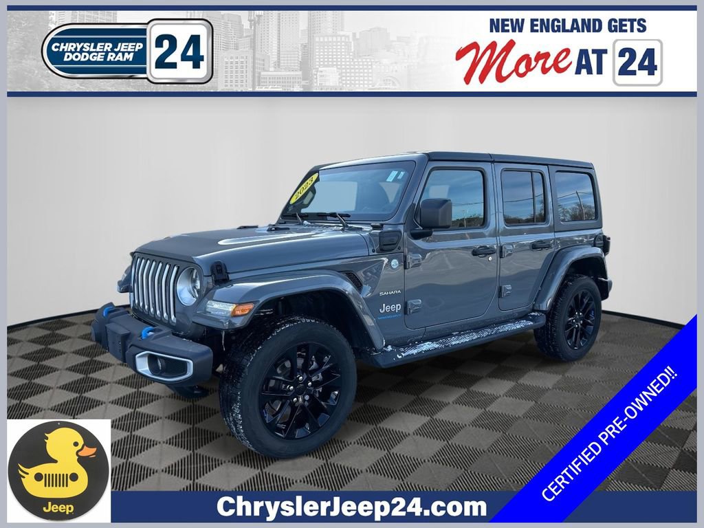 Used 2023 Jeep Wrangler Sahara 4xe image 1