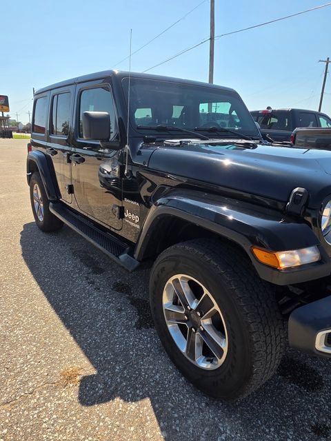 Used 2021 Jeep Wrangler Unlimited Sahara w/ Uconnect 4C Nav & Sound Group AWD/4WD image 3
