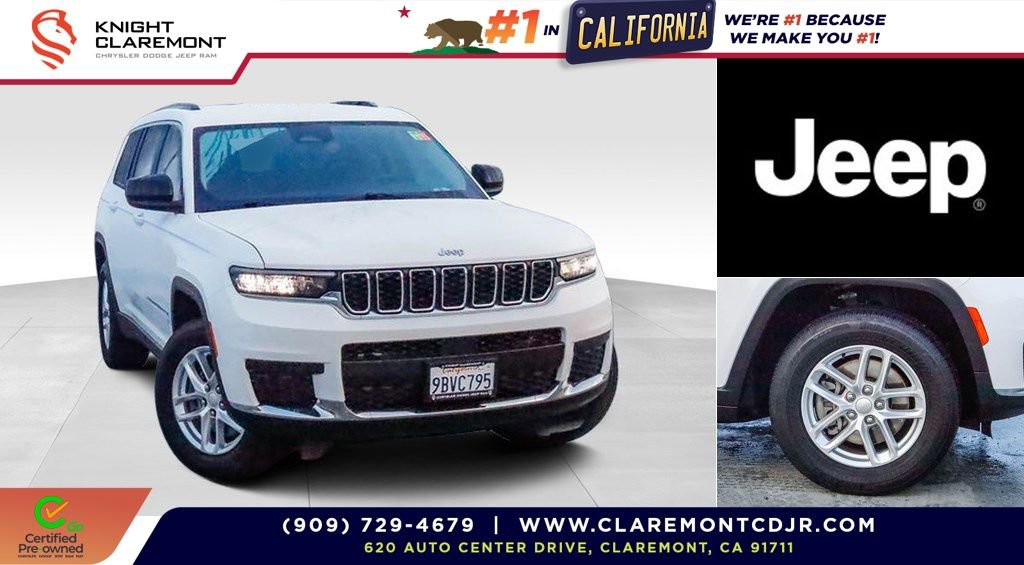Certified 2022 Jeep Grand Cherokee L Laredo w/ Luxury Tech Group I image 1