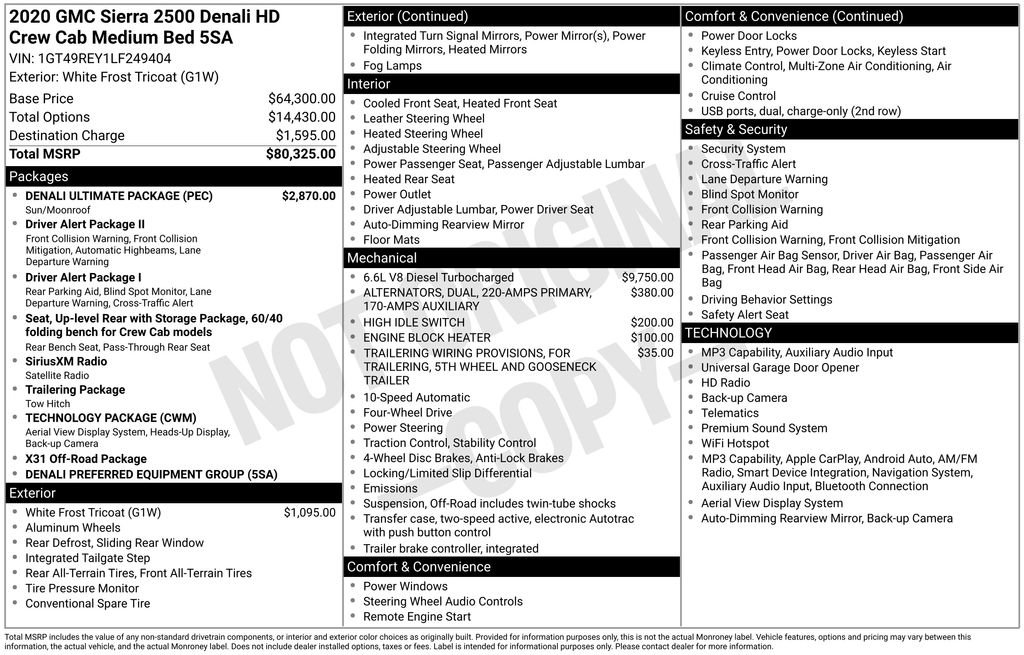 Certified 2020 GMC Sierra 2500 Denali w/ Denali Ultimate Package AWD/4WD image 30