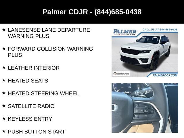 Certified 2024 Jeep Grand Cherokee Limited w/ Black Appearance Package AWD/4WD image 12