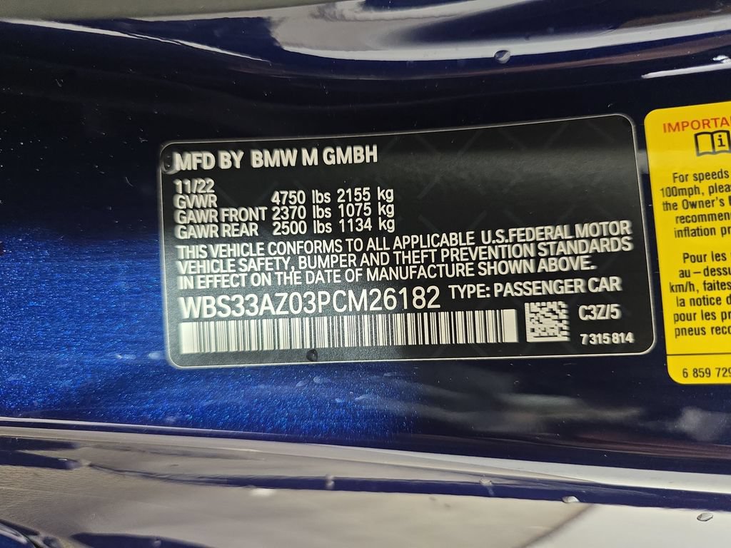 Used 2023 BMW M4 Competition w/ Executive Package RWD image 32