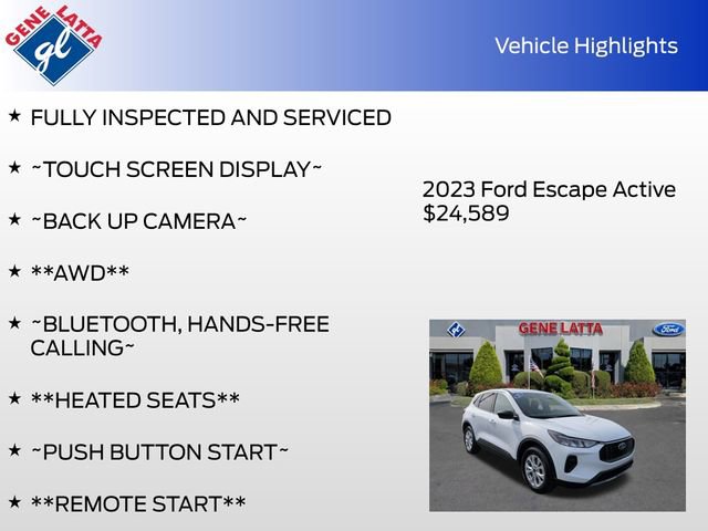 Certified 2023 Ford Escape Active image 32