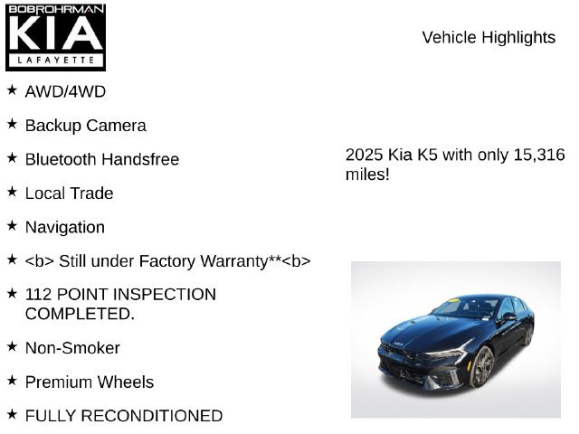 Used 2025 Kia K5 GT-Line AWD/4WD image 7