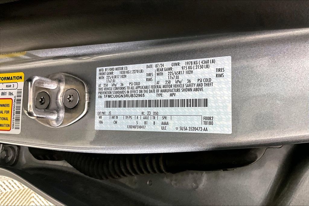 Certified 2024 Ford Escape Active w/ Tech Pack #1 FWD image 26
