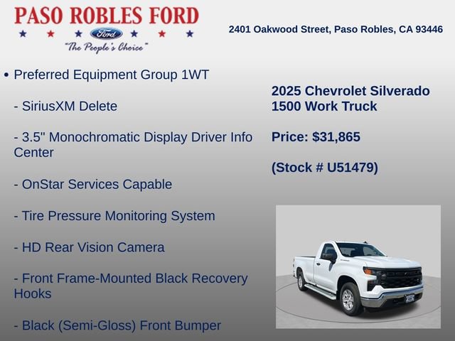 Used 2025 Chevrolet Silverado 1500 W/T RWD image 18