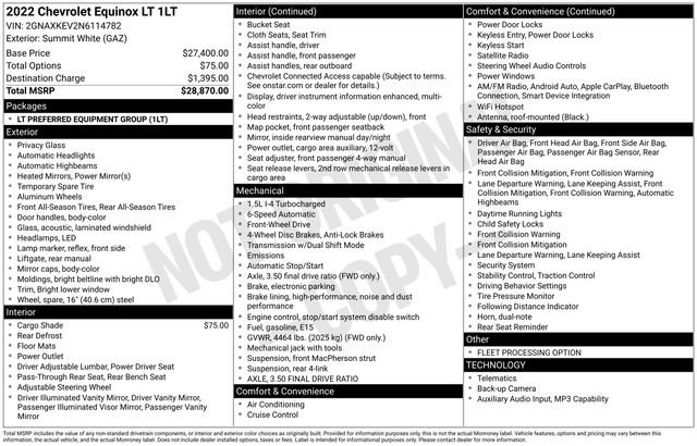 Used 2022 Chevrolet Equinox LT image 32