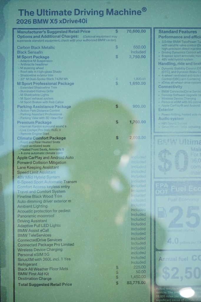 New 2026 BMW X5 xDrive40i w/ M Sport Package image 6