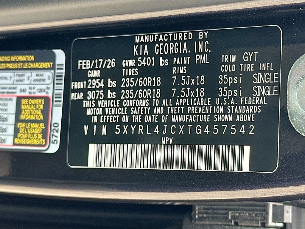 New 2026 Kia Sorento S w/ S Panoramic Sunroof Package FWD image 32