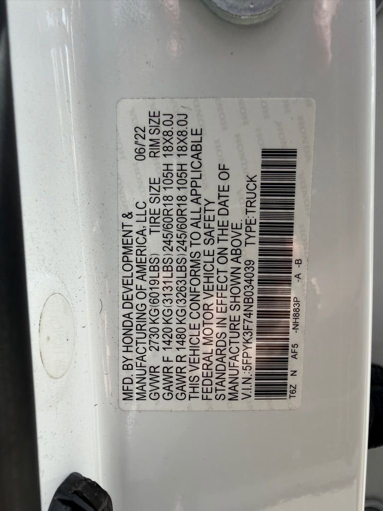 Used 2022 Honda Ridgeline RTL-E image 29