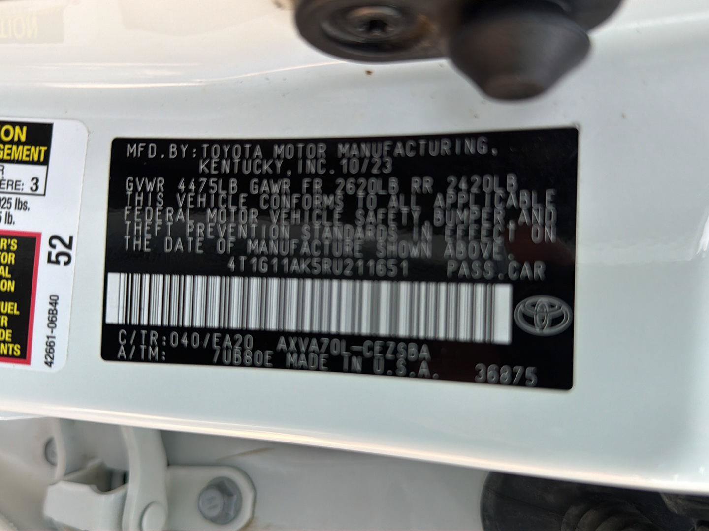 Used 2024 Toyota Camry SE FWD image 40