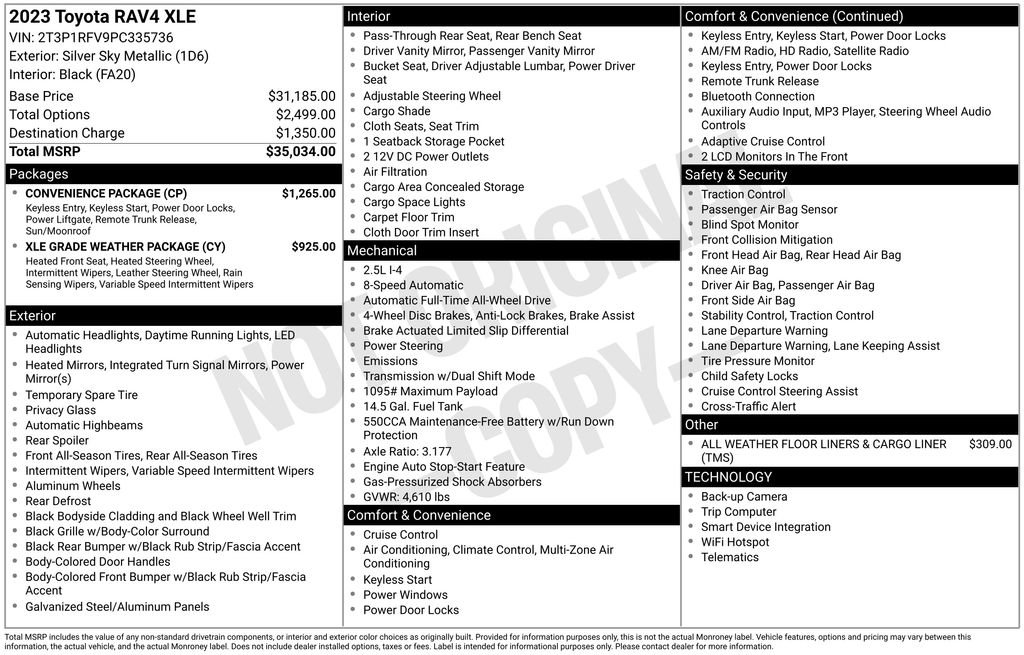Certified 2023 Toyota RAV4 XLE w/ Convenience Package image 32