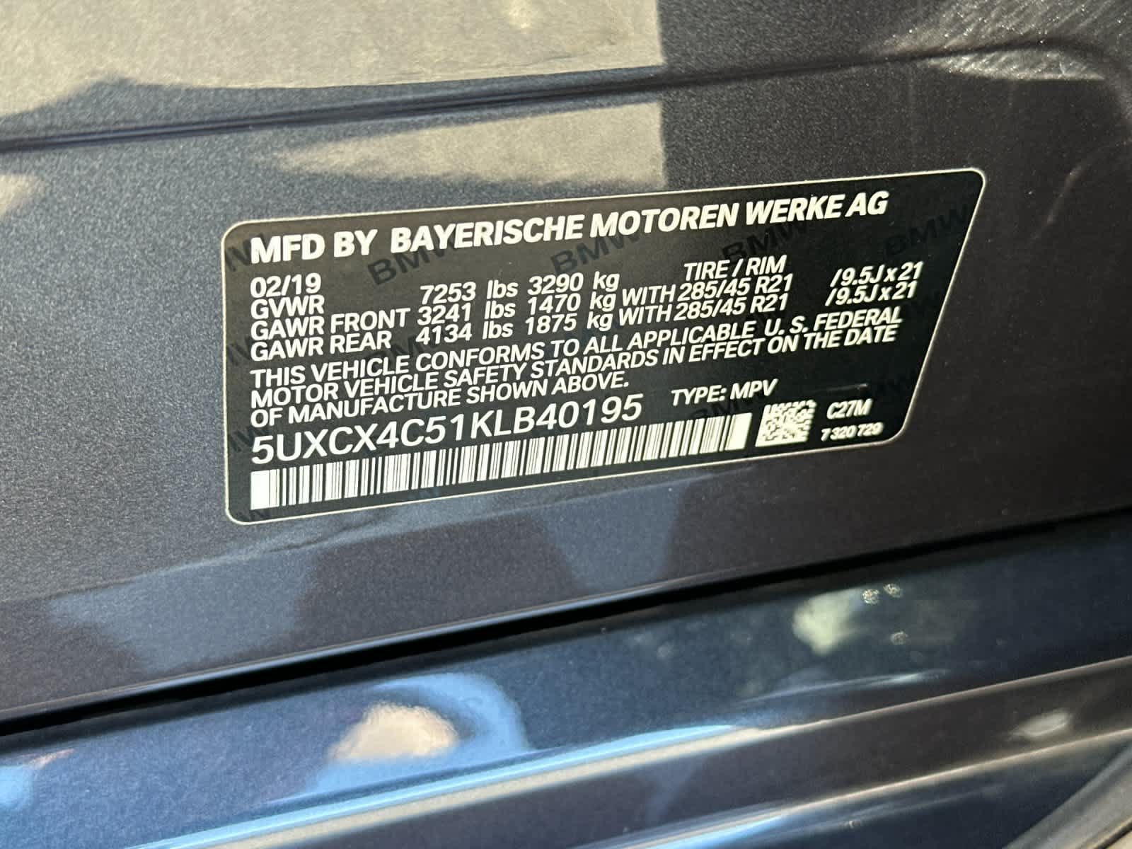 Used 2019 BMW X7 xDrive50i w/ M Sport Package AWD/4WD image 28