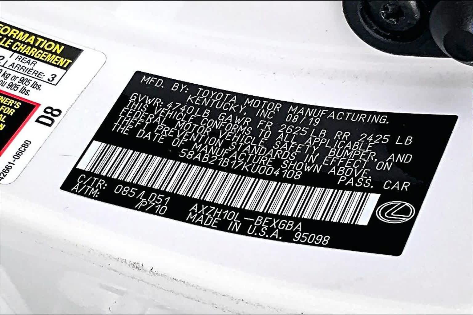 Used 2019 Lexus ES 300h w/ Premium Package FWD image 36
