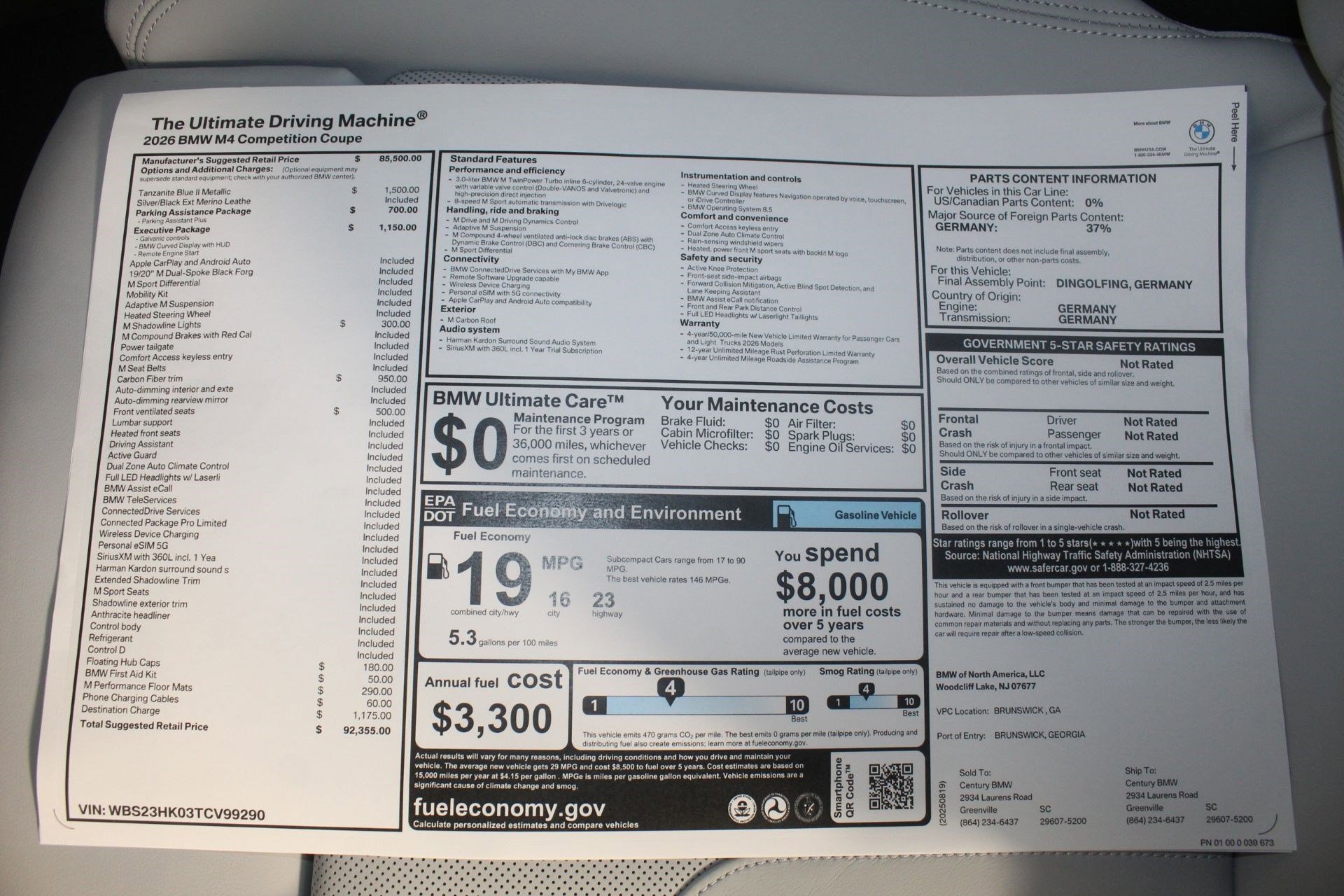 New 2026 BMW M4 Competition w/ Executive Package image 22