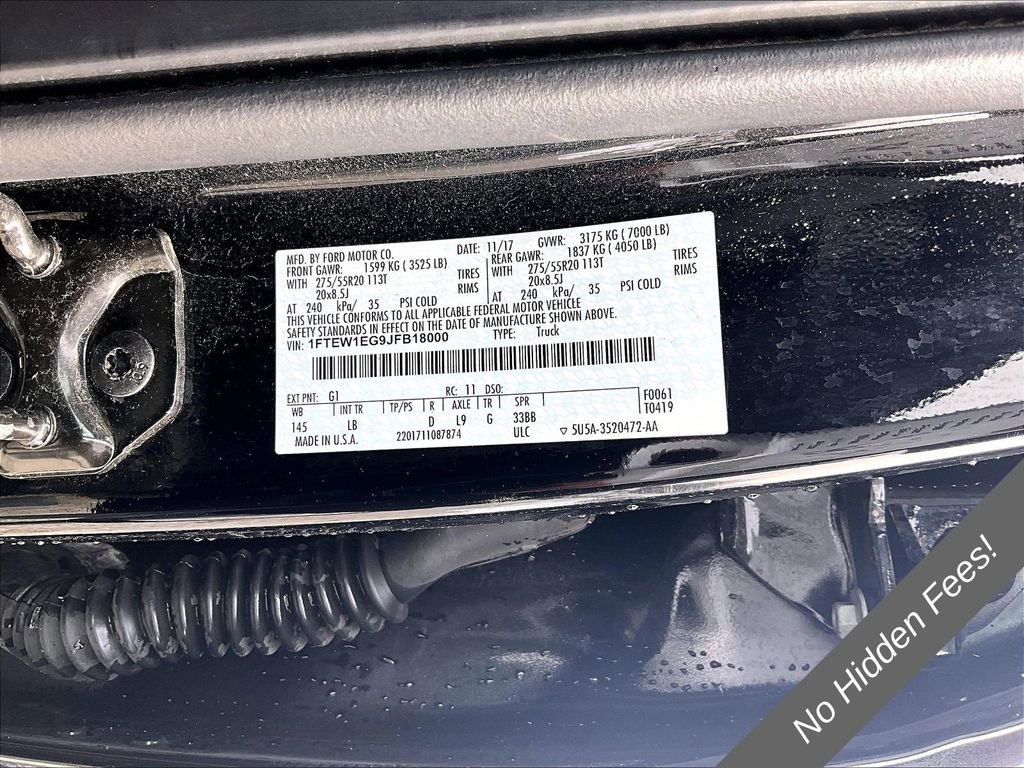 Used 2018 Ford F150 Lariat w/ Equipment Group 502A Luxury AWD/4WD image 31
