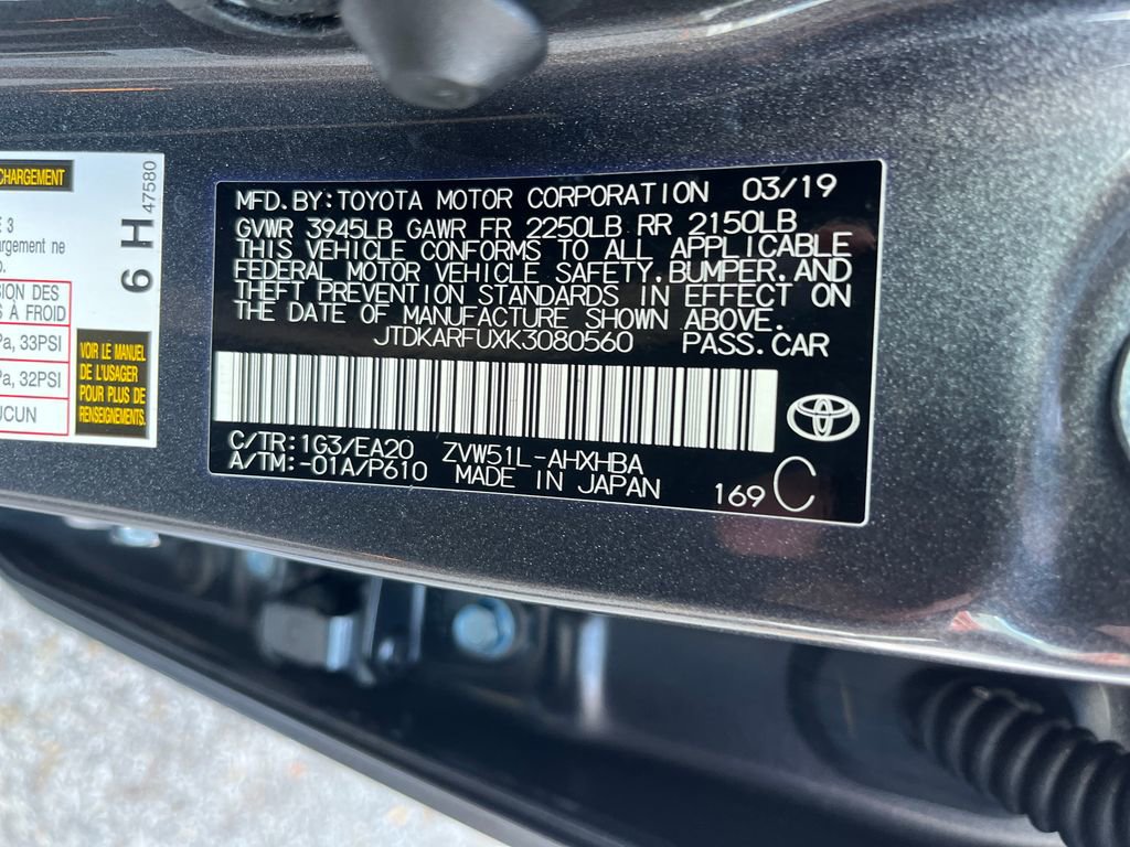 Certified 2019 Toyota Prius XLE image 31