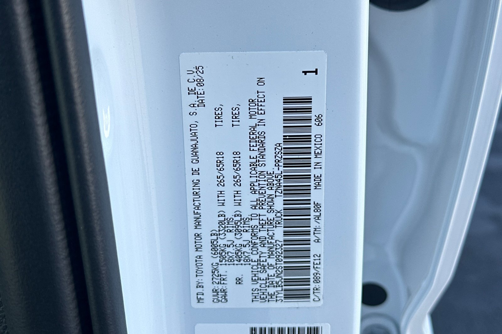 New 2025 Toyota Tacoma TRD Sport image 22
