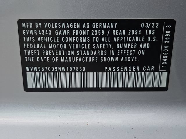 Used 2022 Volkswagen GTI SE w/ SE Leather Package FWD image 25