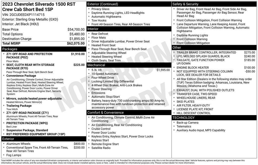 Used 2023 Chevrolet Silverado 1500 RST AWD/4WD image 19