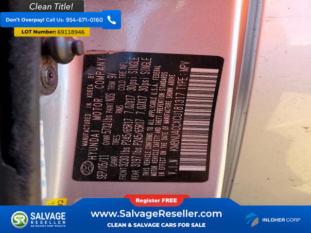 Used 2012 Hyundai Veracruz GLS FWD image 17
