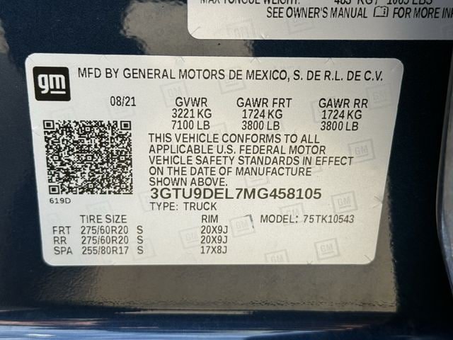 Used 2021 GMC Sierra 1500 SLT AWD/4WD image 27