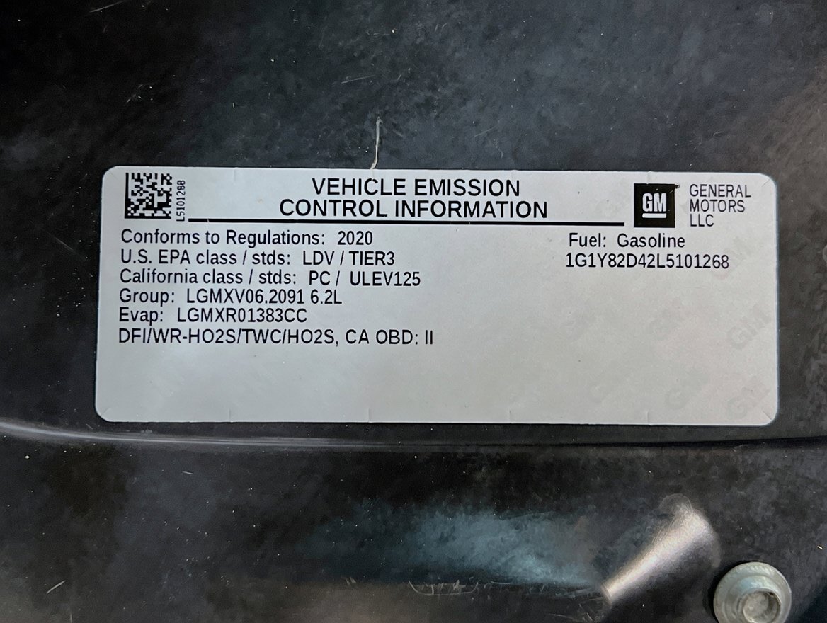 Used 2020 Chevrolet Corvette Stingray Premium Cpe w/ 3LT Preferred Equipment Group RWD image 20