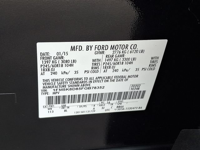 Used 2015 Ford Explorer XLT AWD/4WD image 25