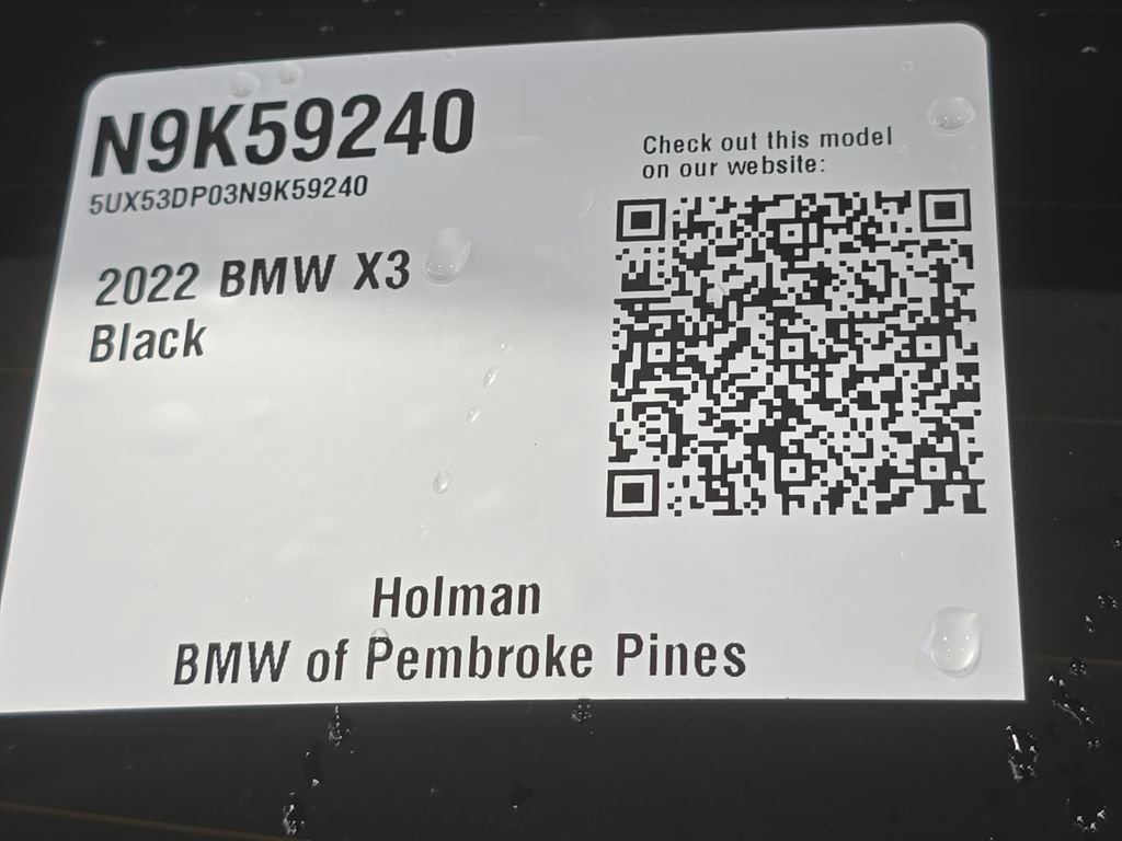Certified 2022 BMW X3 xDrive30i w/ Convenience Package AWD/4WD image 23