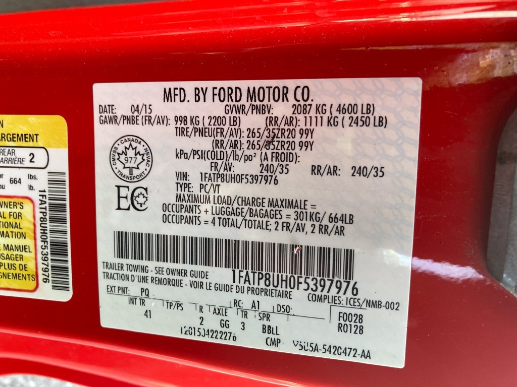 Used 2015 Ford Mustang Premium RWD image 37