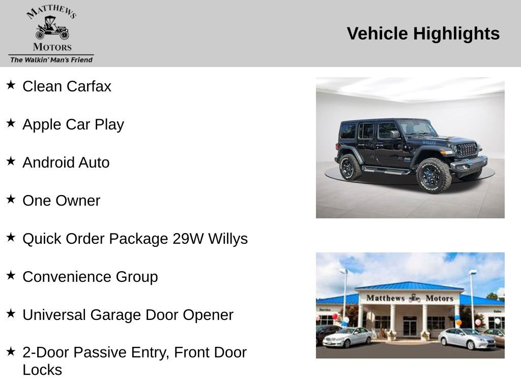 Used 2024 Jeep Wrangler Willys 4xe image 14