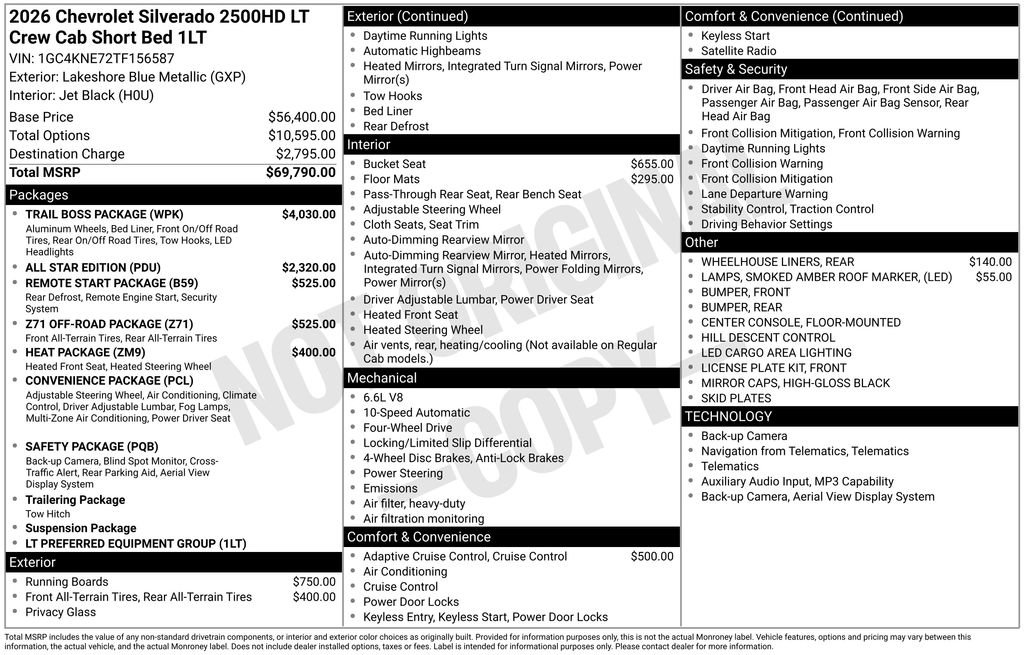 Used 2026 Chevrolet Silverado 2500 LT w/ Trail Boss Package AWD/4WD image 21