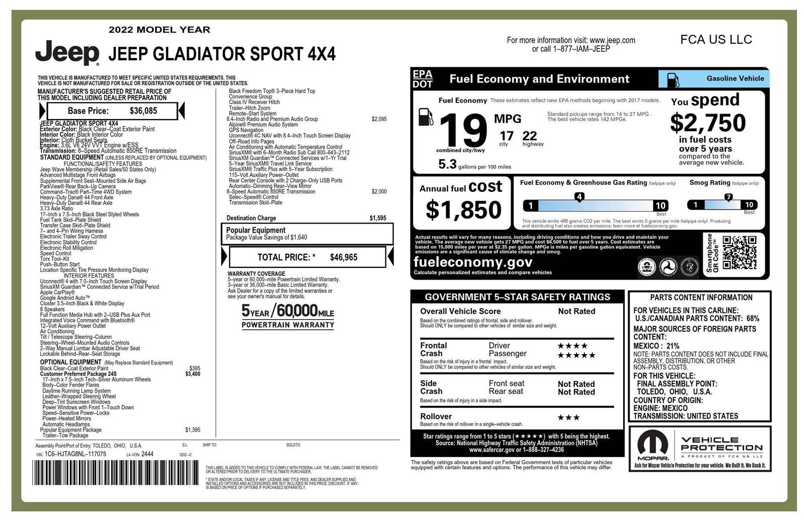 Used 2022 Jeep Gladiator Sport image 25