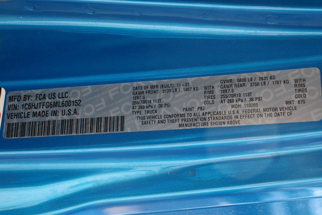 Used 2021 Jeep Gladiator Overland w/ Popular Equipment Package image 48