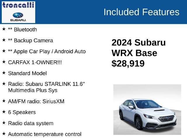 Used 2024 Subaru WRX AWD/4WD image 4