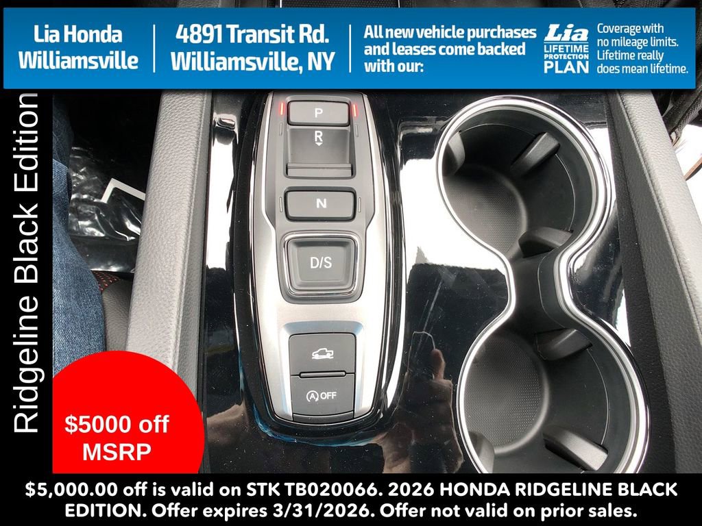 New 2026 Honda Ridgeline Black Edition image 21